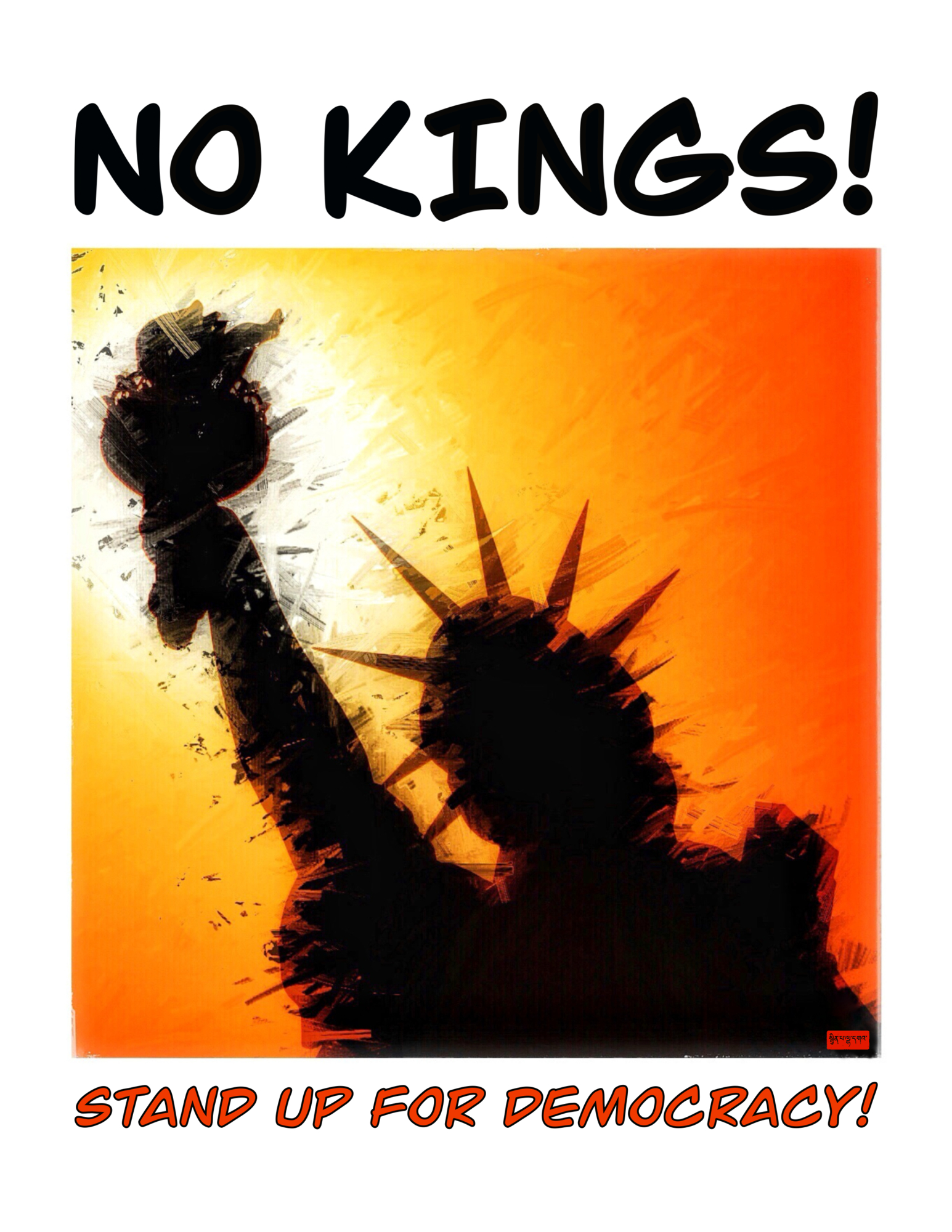 Free No Kings Protest Art… | The Metta Garden pertaining to No Kings Protest Signs Printable Free