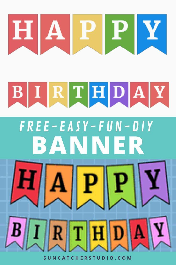 Free Online Pennant Banner Maker (Happy Birthday Signs) inside Free Printable Banner Maker Online