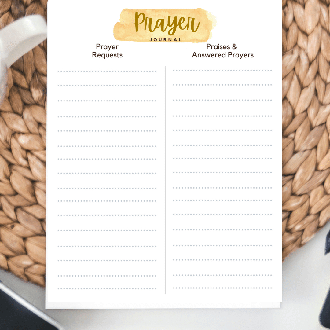 Free Prayer Journal Pages within Free Printable Prayer Journal Template