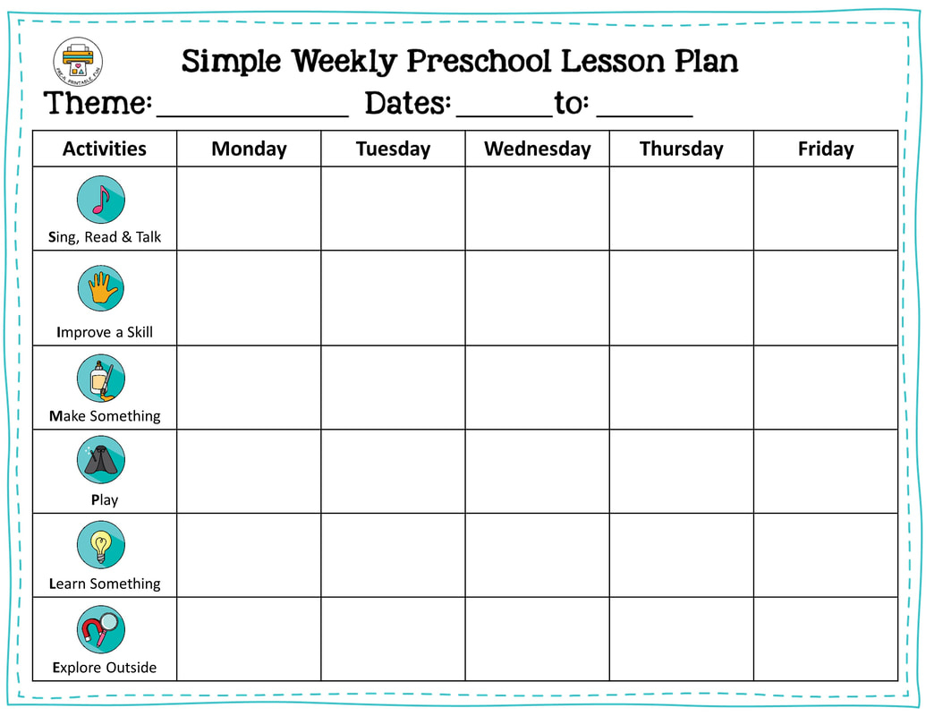 Free Preschool Lesson Planning Resources - Pre-K Printable Fun inside Free Printable Lesson Plans For Preschoolers