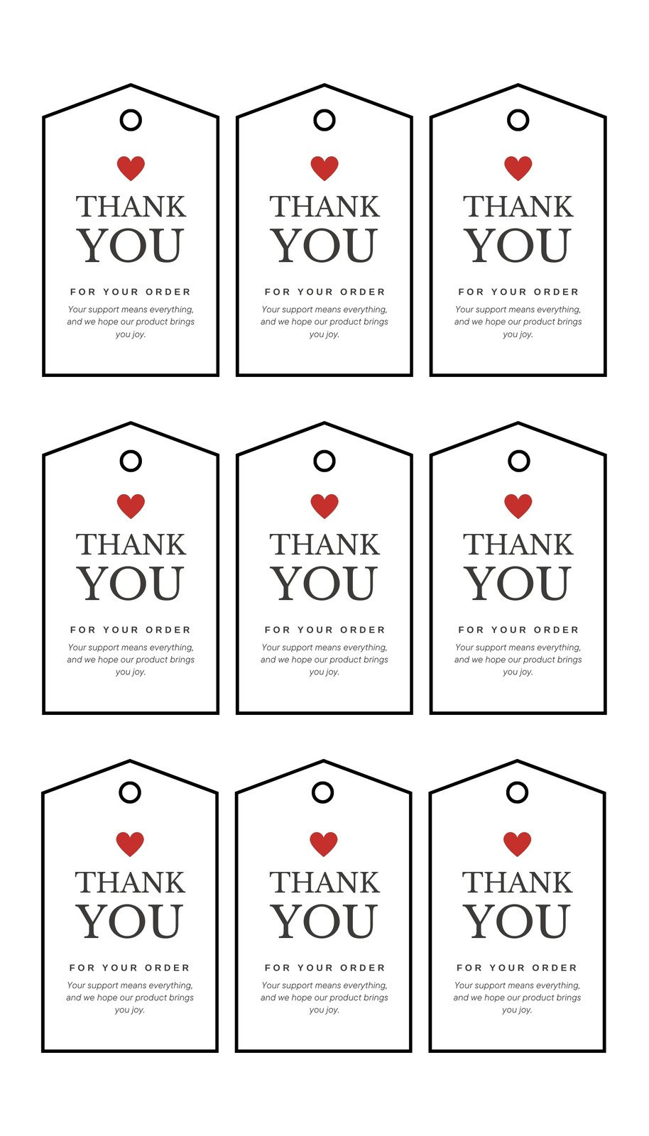 Free, Printable And Customizable Gift Tag Templates | Canva within Free Printable Blank Gift Tags Template