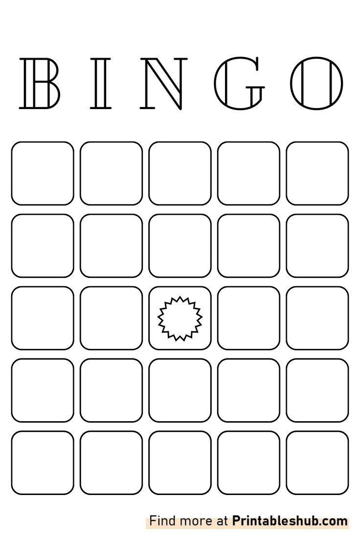 Free Printable Blank Bingo Cards Template [Pdf] (3X3, 4X4,5X5)(2 throughout Blank Bingo Card Template Printable