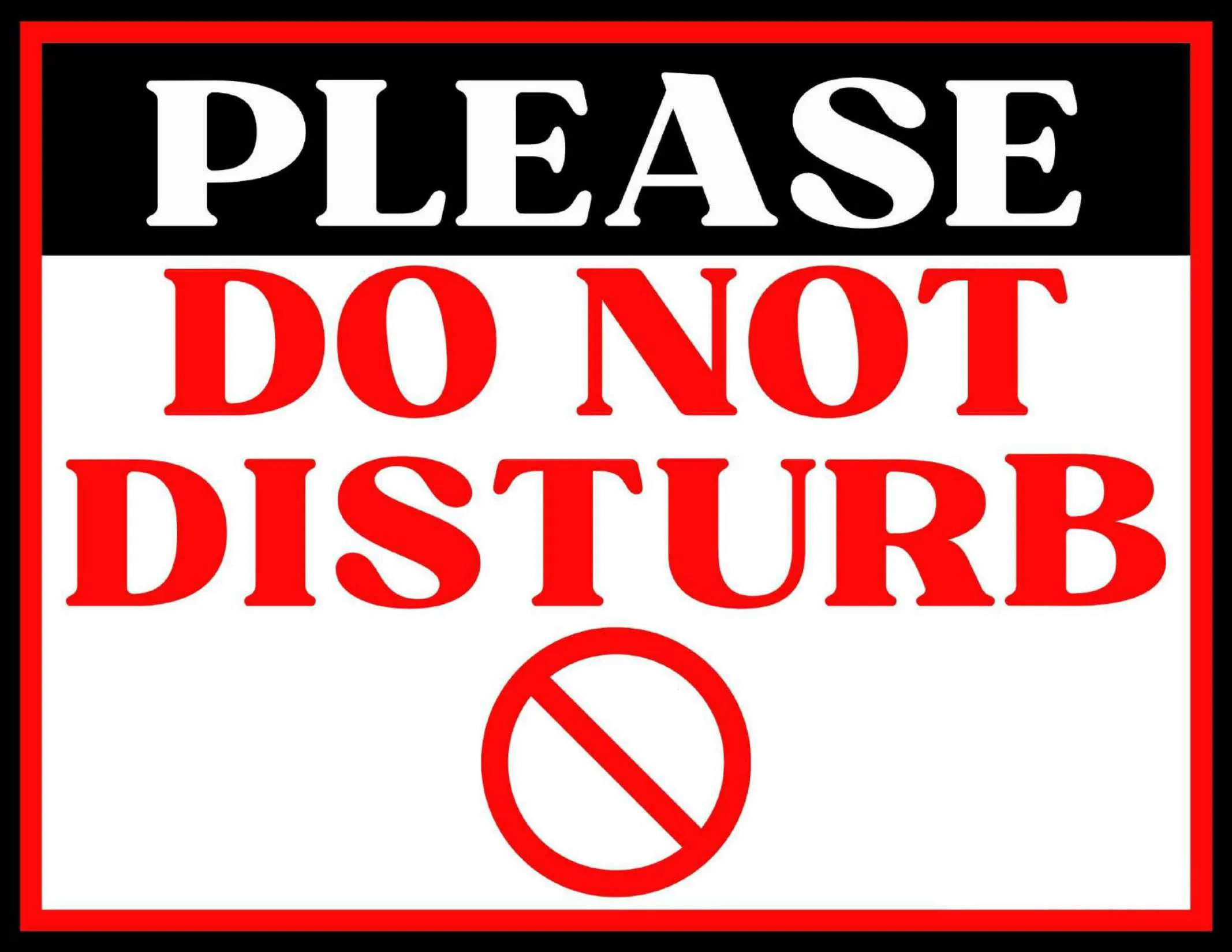 Free Printable Do Not Disturb Sign Templates [Pdf, Word] with Do Not Disturb Signs Printable