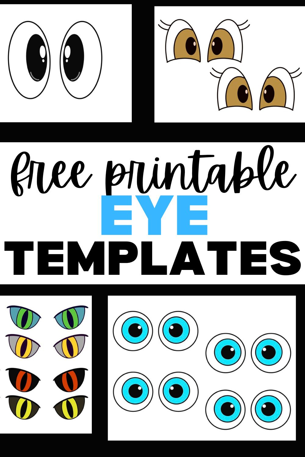 Free Printable Eye Template For Crafts - intended for Free Printable Eyes For Crafts