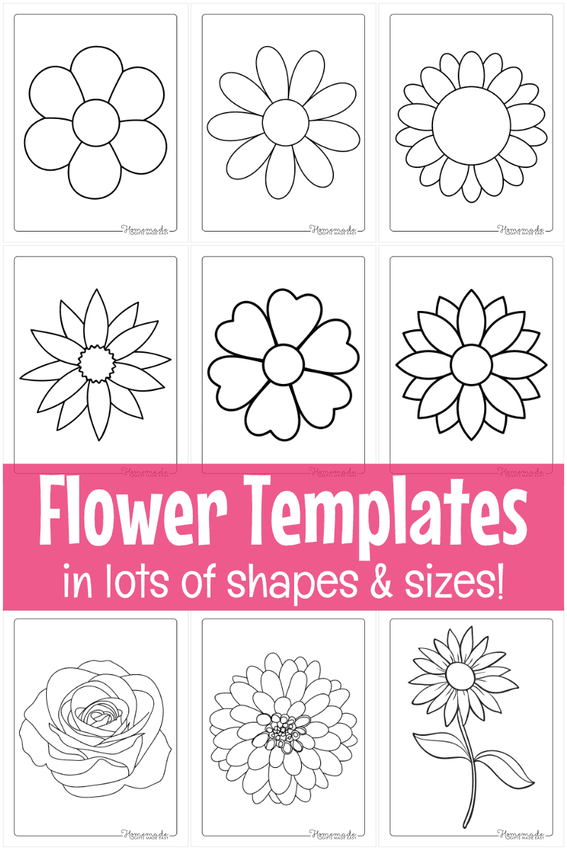 Free Printable Flower Templates For Crafts within 6 Petal Flower Template Free Printable