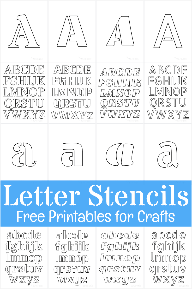 Free Printable Letter Stencils For Crafts within 4 Inch Letter Stencils Printable Free