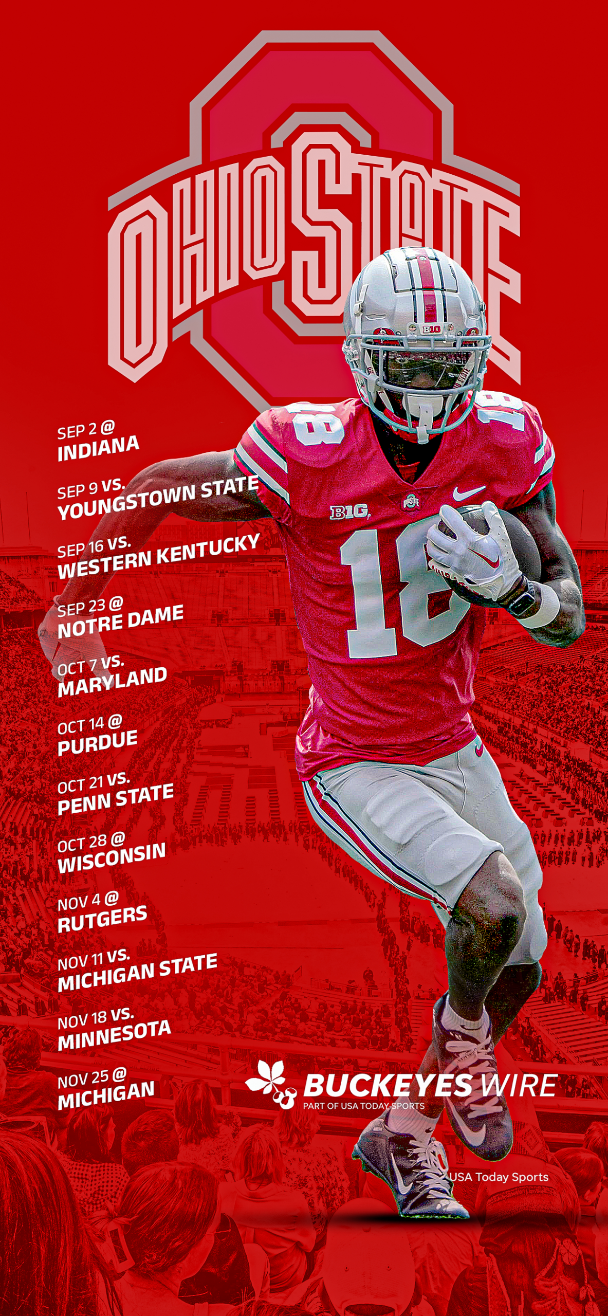Free Printable Ohio State Football Schedule, Download Free inside Printable Ohio State Football Schedule