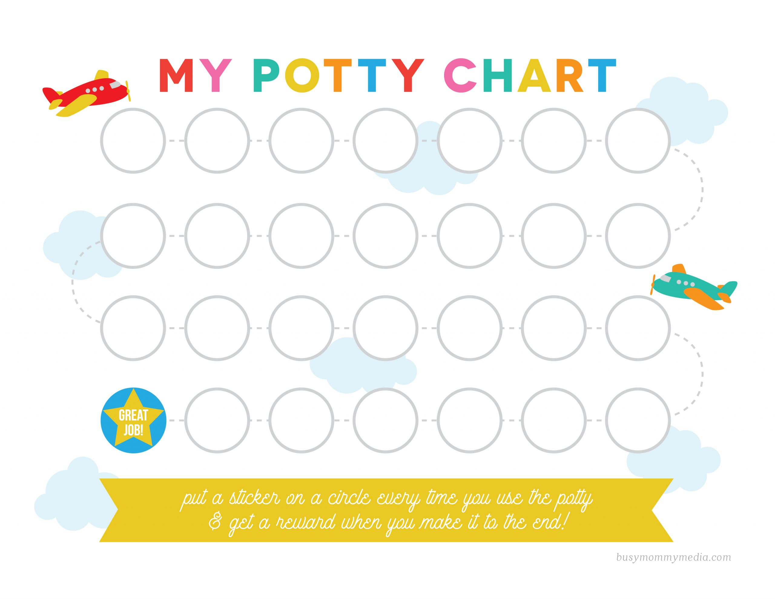 Free Printable Potty Training Chart inside Potty Train Chart Free Printable