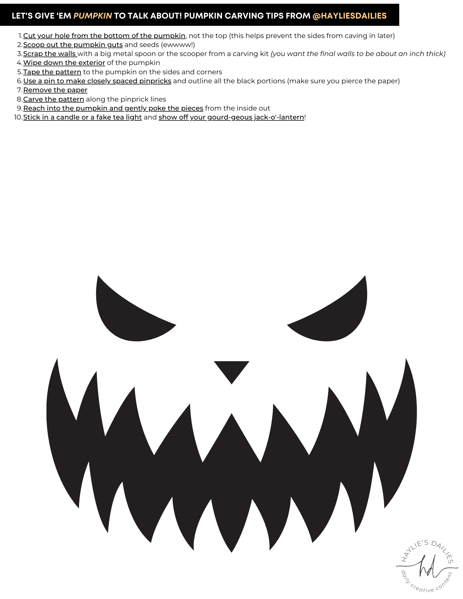 Free Printable Pumpkin Carving Patterns For The Most Boo-Tiful for Jack O Lantern Template Free Printable