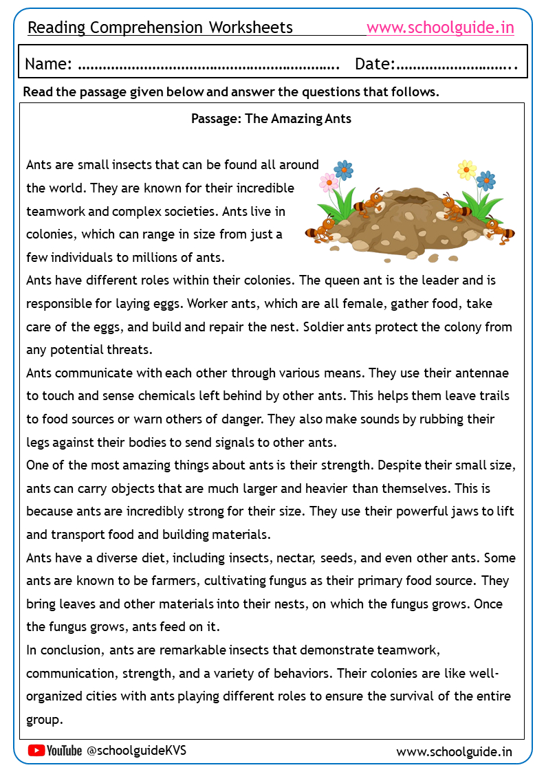 Free Printable Reading Comprehension Worksheets for Free Printable Reading Comprehension Sheets