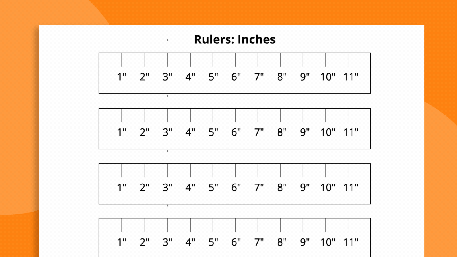 Free Printable Ruler Bundle for Inch And Centimeter Ruler Printable