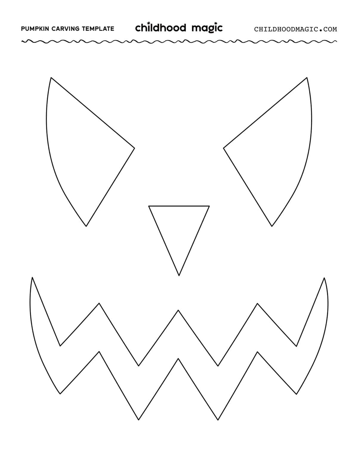 Free Printable Templates For Carving Pumpkins - Childhood Magic throughout Jack O Lantern Template Free Printable