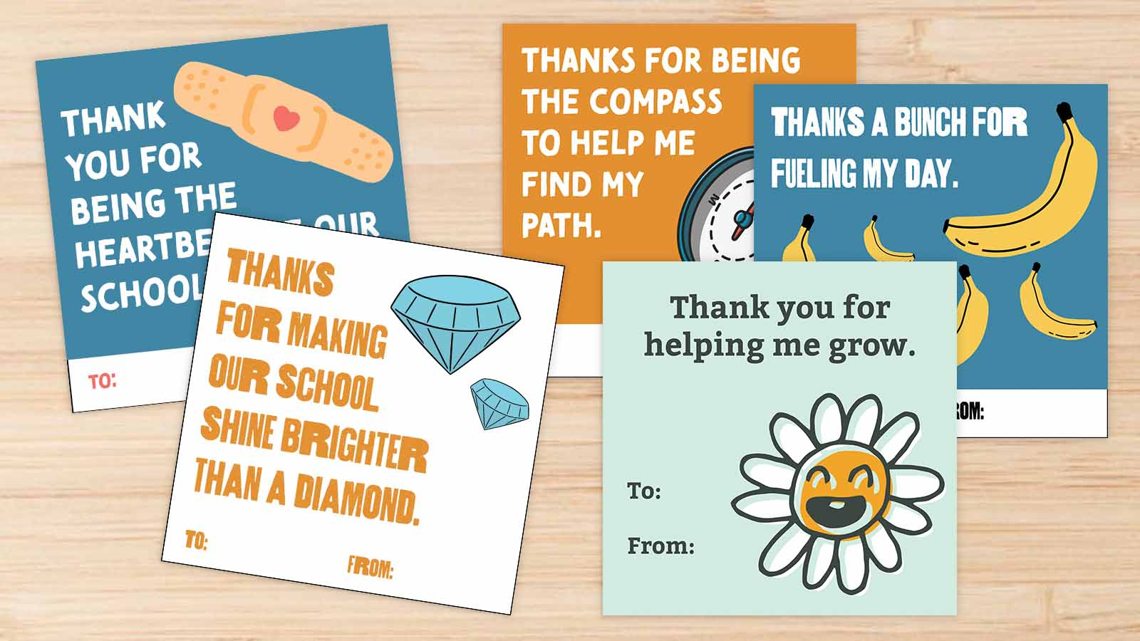 Free Printable Thank-You Cards For Custodians, Librarians & More in Custodian Appreciation Day Printable Free