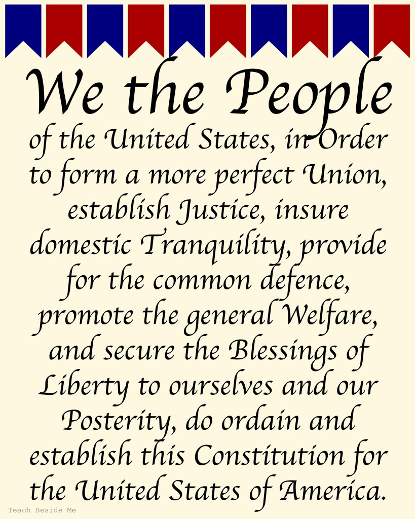 Free Printable Version Of Preamble To Constitution, Download Free inside Printable Preamble To The Constitution