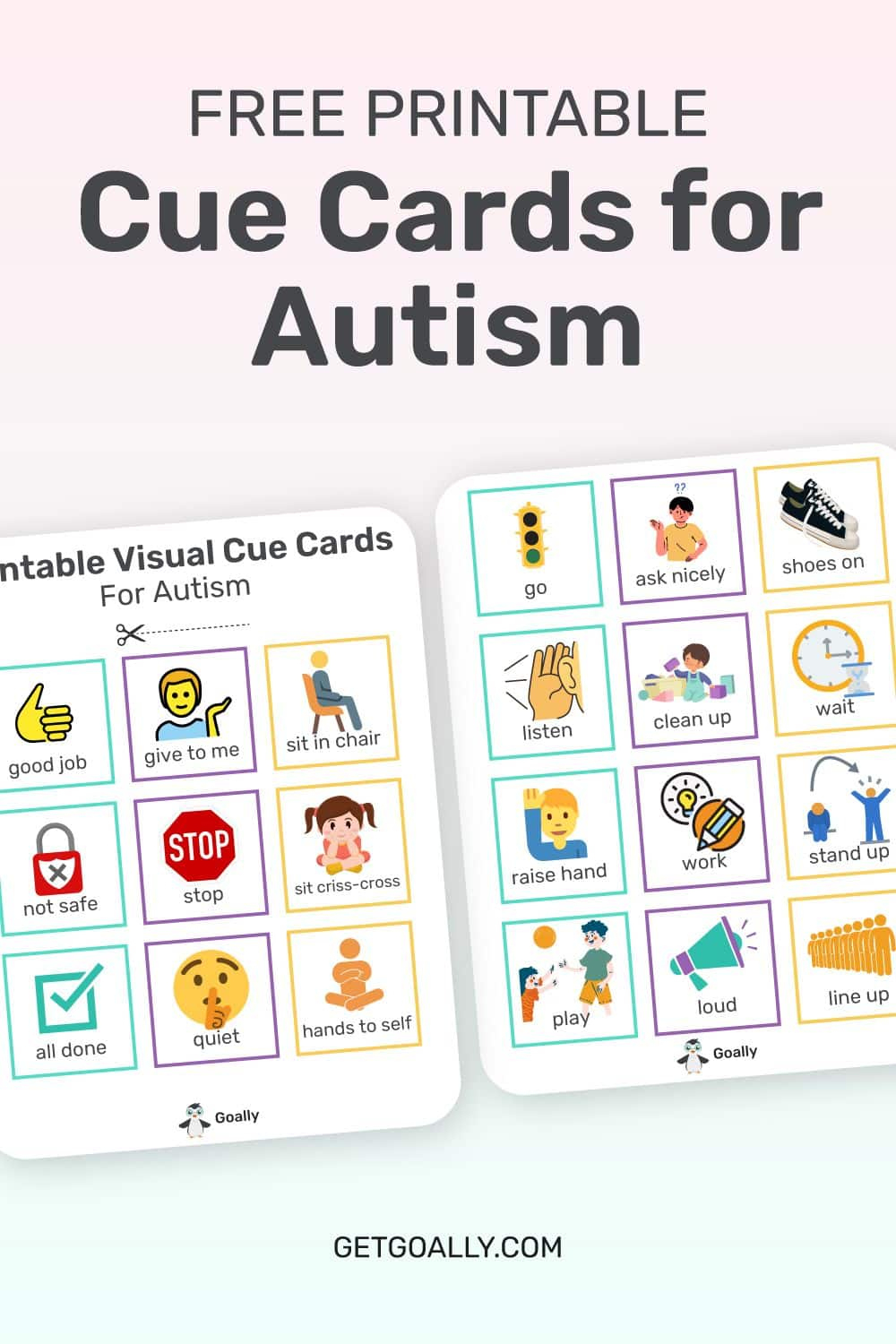 Free Printable Visual Cue Cards For Autism regarding Visual Cards For Autism Free Printable