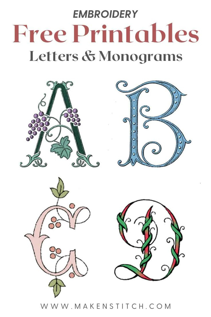Free Printables Letters And Monograms in Traceable Printable Hand Embroidery Letters Patterns Free