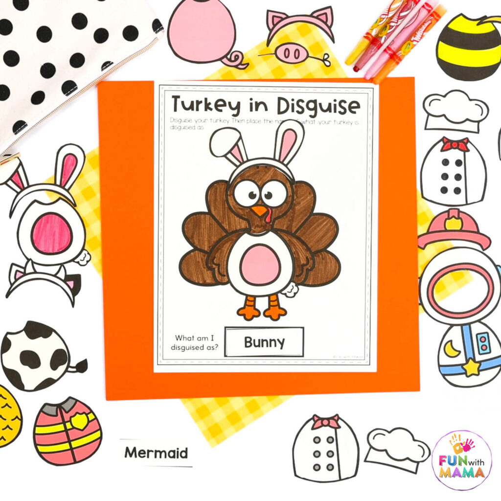 Free Turkey In Disguise Project Template within Disguising Turkey in Disguise Printable Outfits