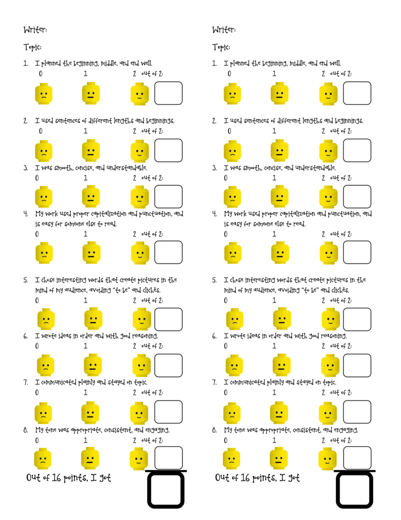 Freebie Friday For Educators: Peer Evaluation/Writer'S Workshop in Free Printable Oral Presentation Rubric