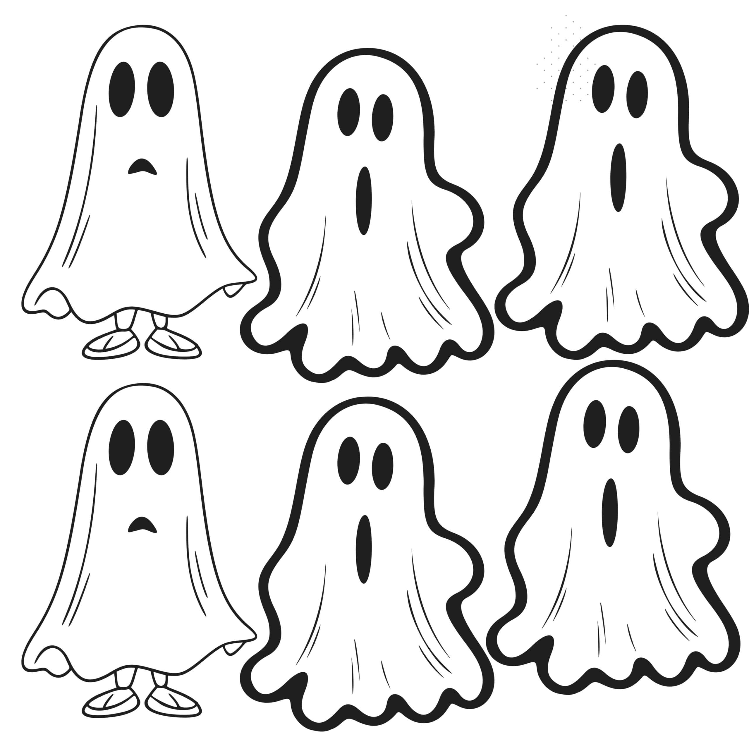 Get Creative With Cute Ghost Halloween Clip Art (Free Printable) in Free Printable Halloween Clip Art