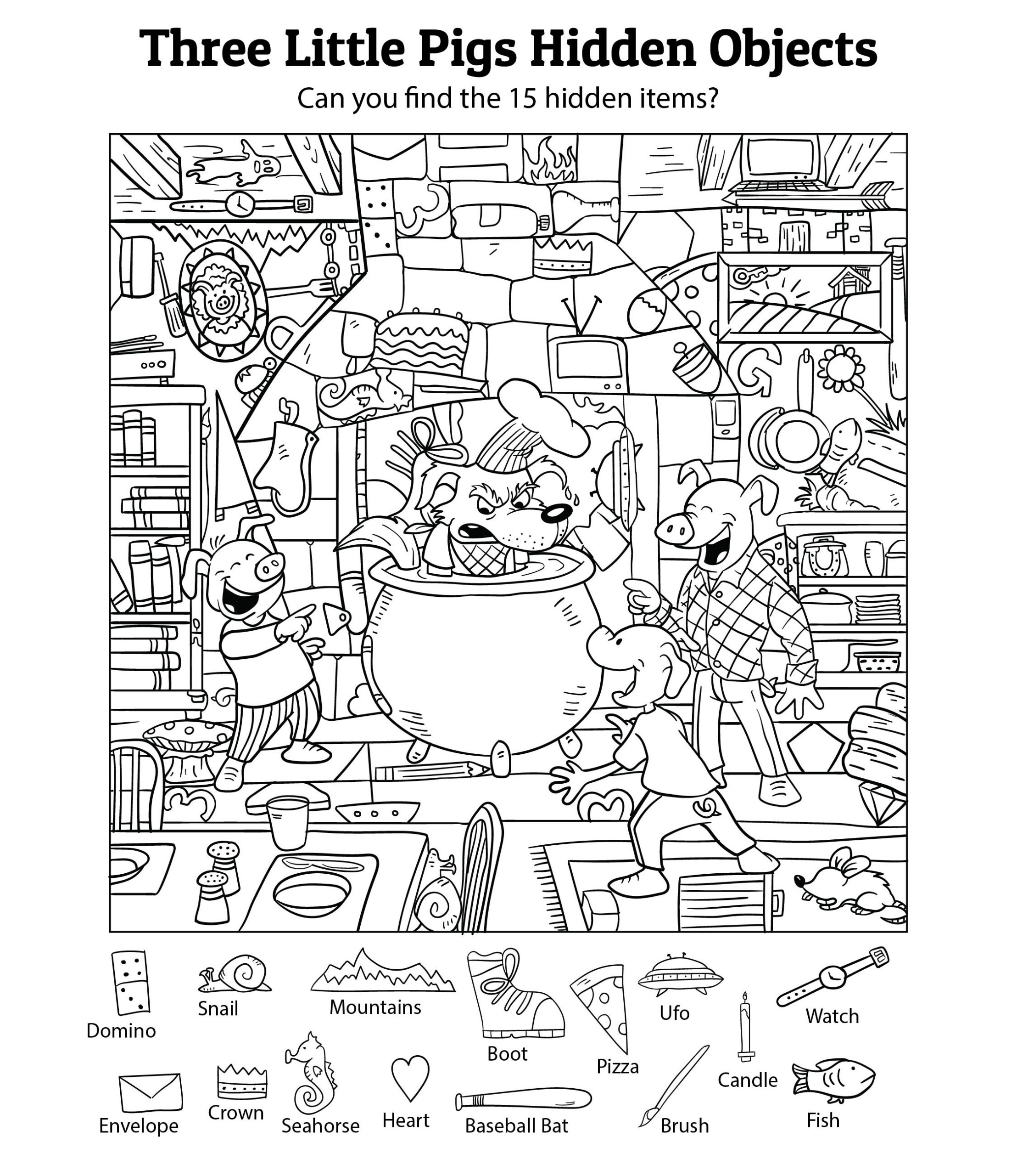 Hidden Object - 20 Free Pdf Printables | Printablee - Worksheets regarding Printable Find the Hidden Objects