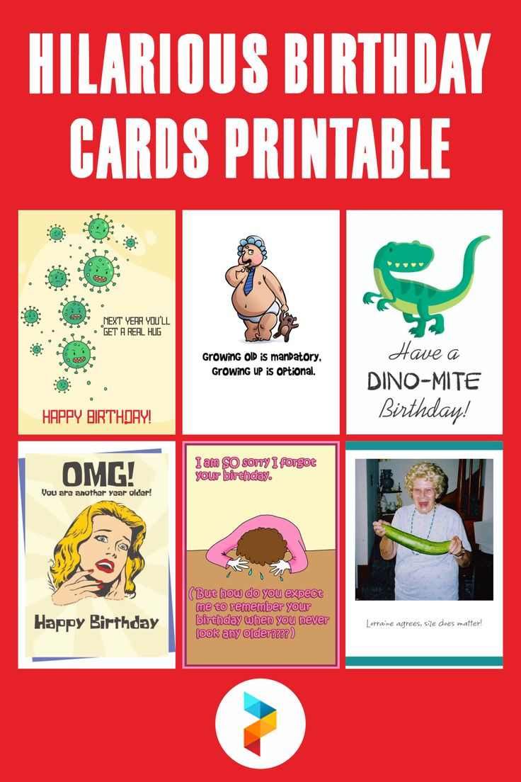 Hilarious Birthday Cards - 10 Free Pdf Printables | Printablee for Humorous Birthday Free Printable Funny Birthday Cards For Coworkers