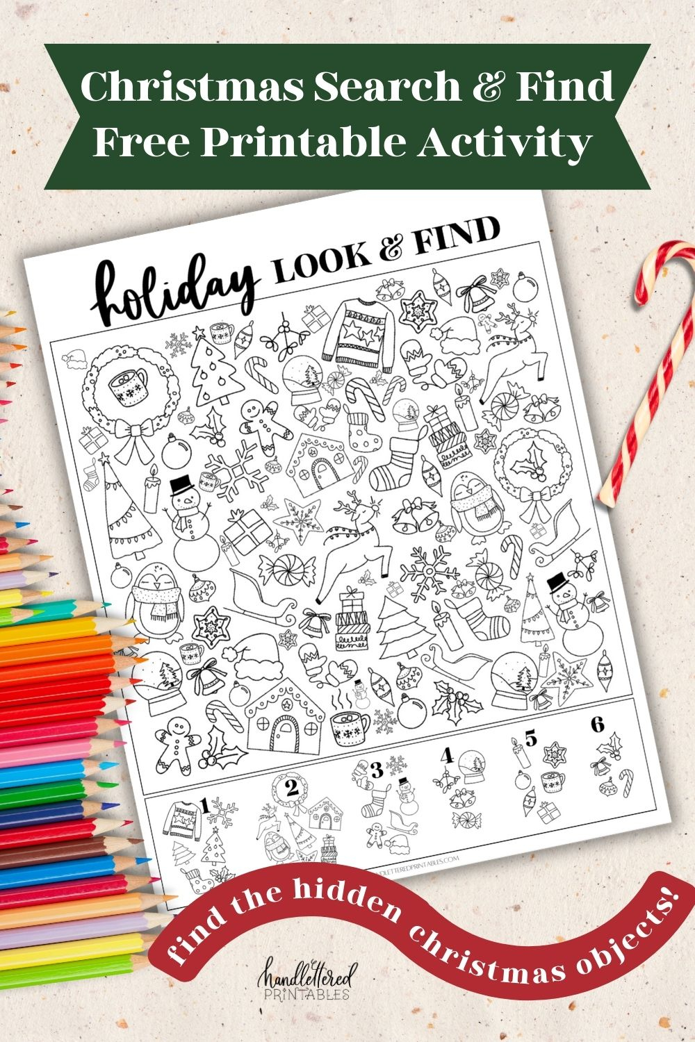 Holiday Look + Find | Find The Hidden Christmas Objects Printable throughout Christmas Seek And Find Printables