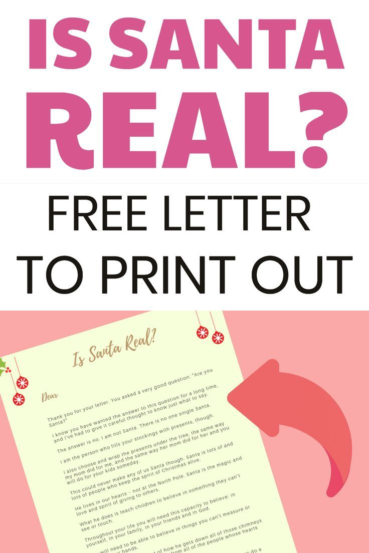 Is Santa Real? - A Beautiful Letter Explaining Santa Claus To Your with regard to Printable Letter Explaining Santa Isn'T Real