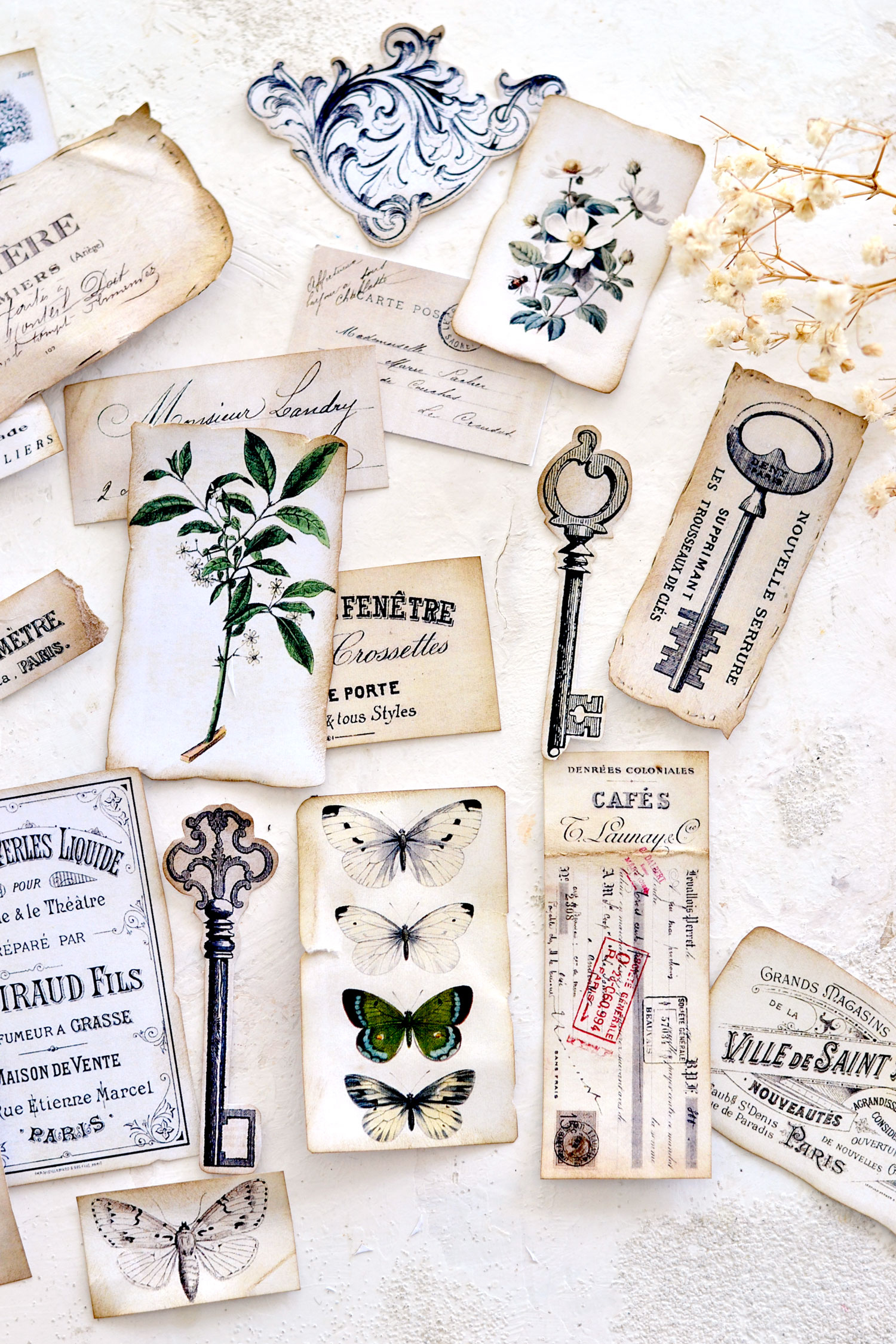 Junk Journal Pockets: (Free Printables!) - The Graphics Fairy throughout Antique Free Junk Journal Vintage Printables