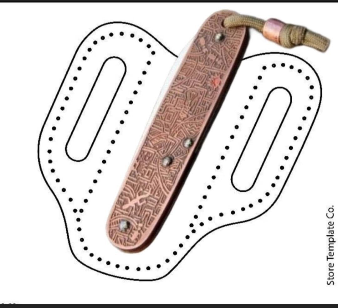 Knife Sheath Template Pattern, Pocket Knife Case Pdf, Leather inside Free Printable Leather Knife Sheath Patterns