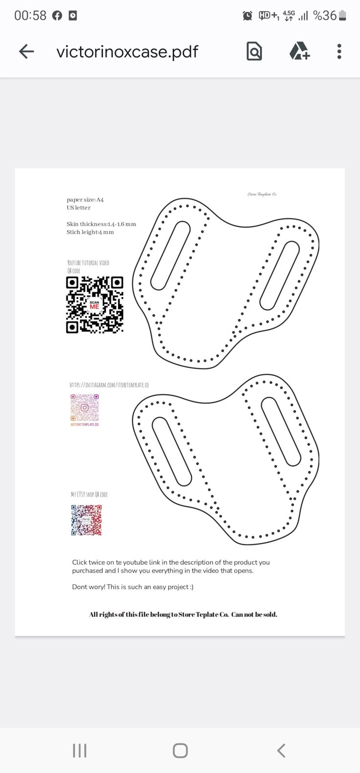 Knife Sheath Template Pattern, Pocket Knife Case Pdf, Leather intended for Free Printable Leather Knife Sheath Patterns