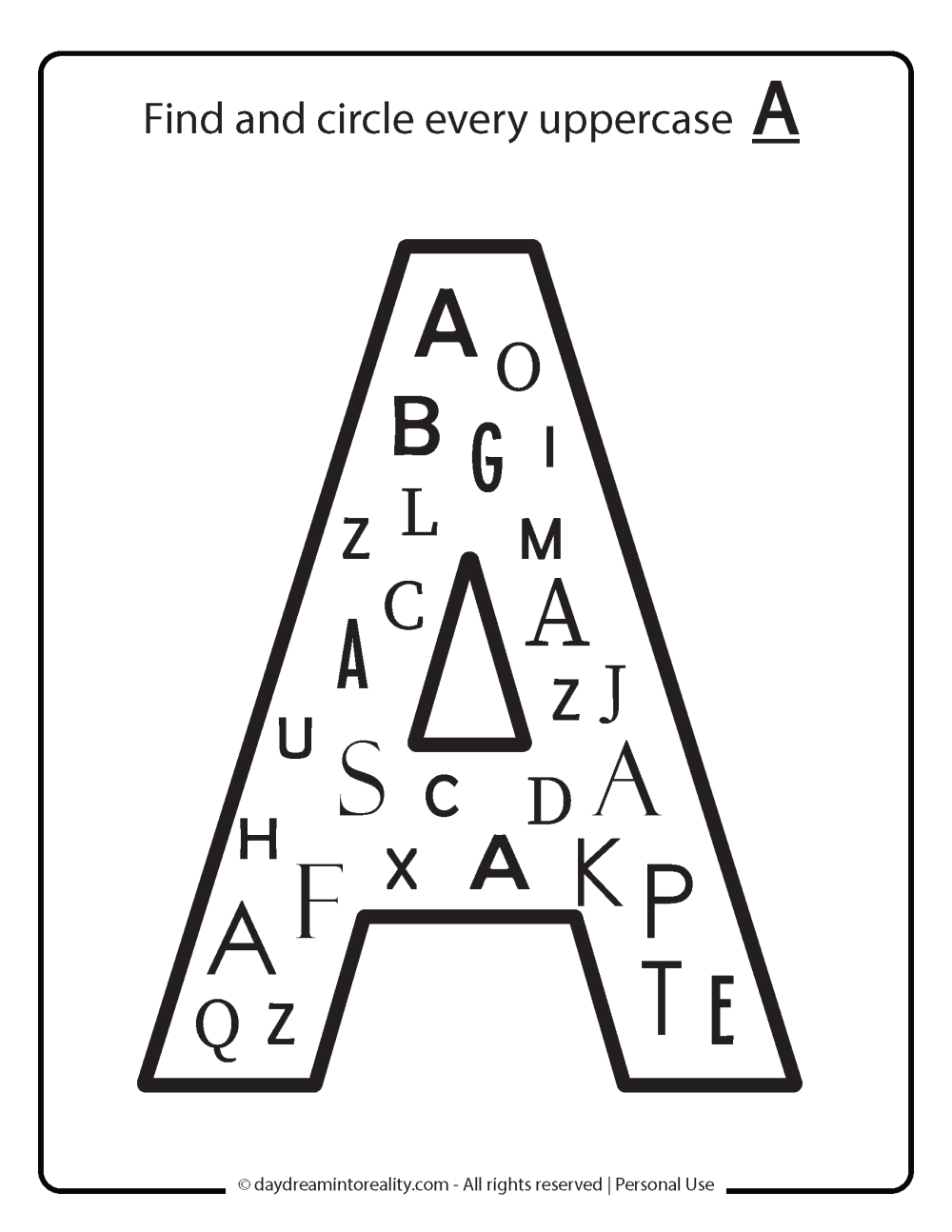 Letter A Worksheets - 50+ Free Pdf Printables ~ Daydream Into Reality with regard to Letter A Free Printable Worksheets