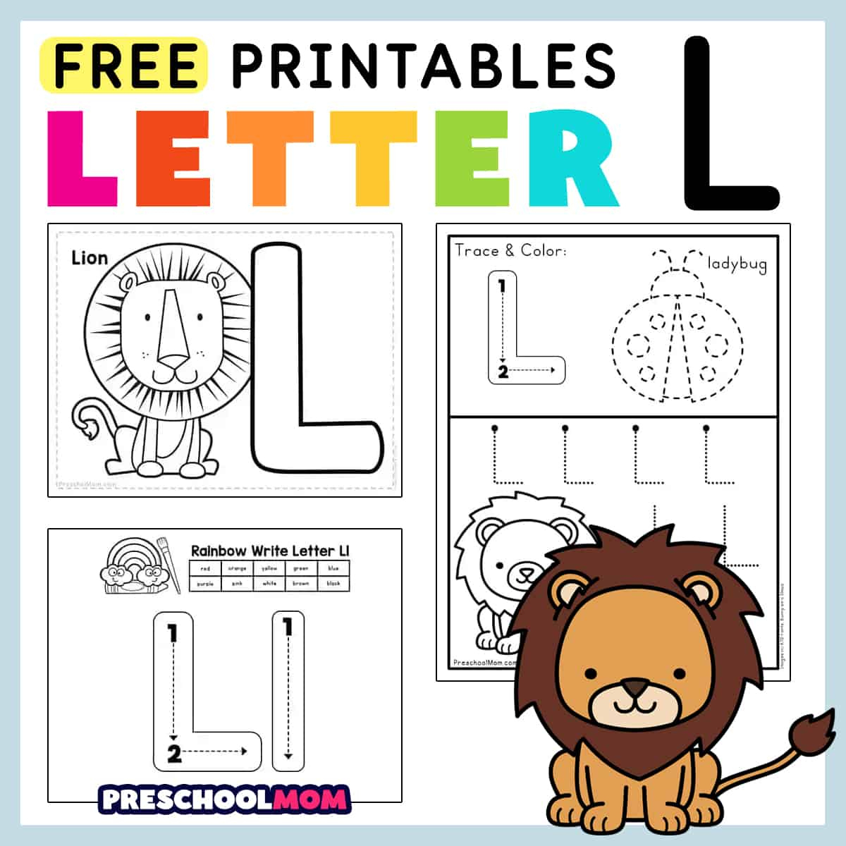Letter L Preschool Printables - Preschool Mom with regard to Free Printable Letter L Worksheets