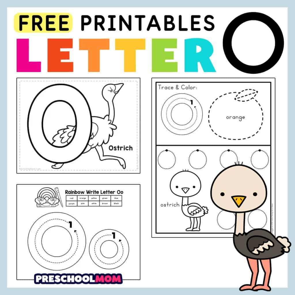 Letter O Preschool Printables - Preschool Mom with Free Printable Letter O Worksheets