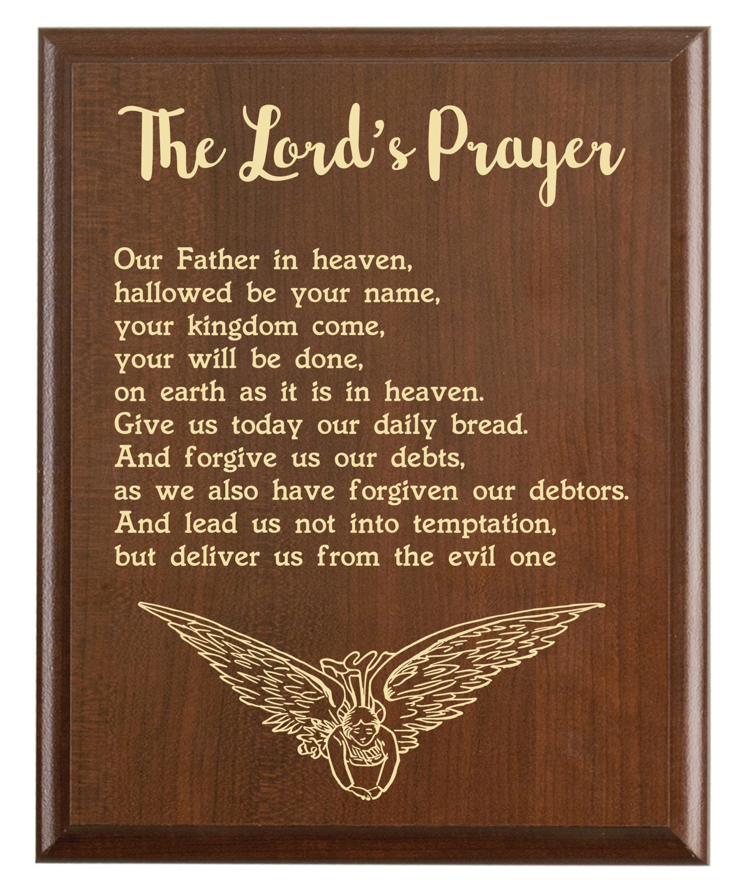 Lord'S Prayer Plaque Niv Bible Verse Art | Scripture Wall Art Sign pertaining to The Lord's Prayer Niv Printable