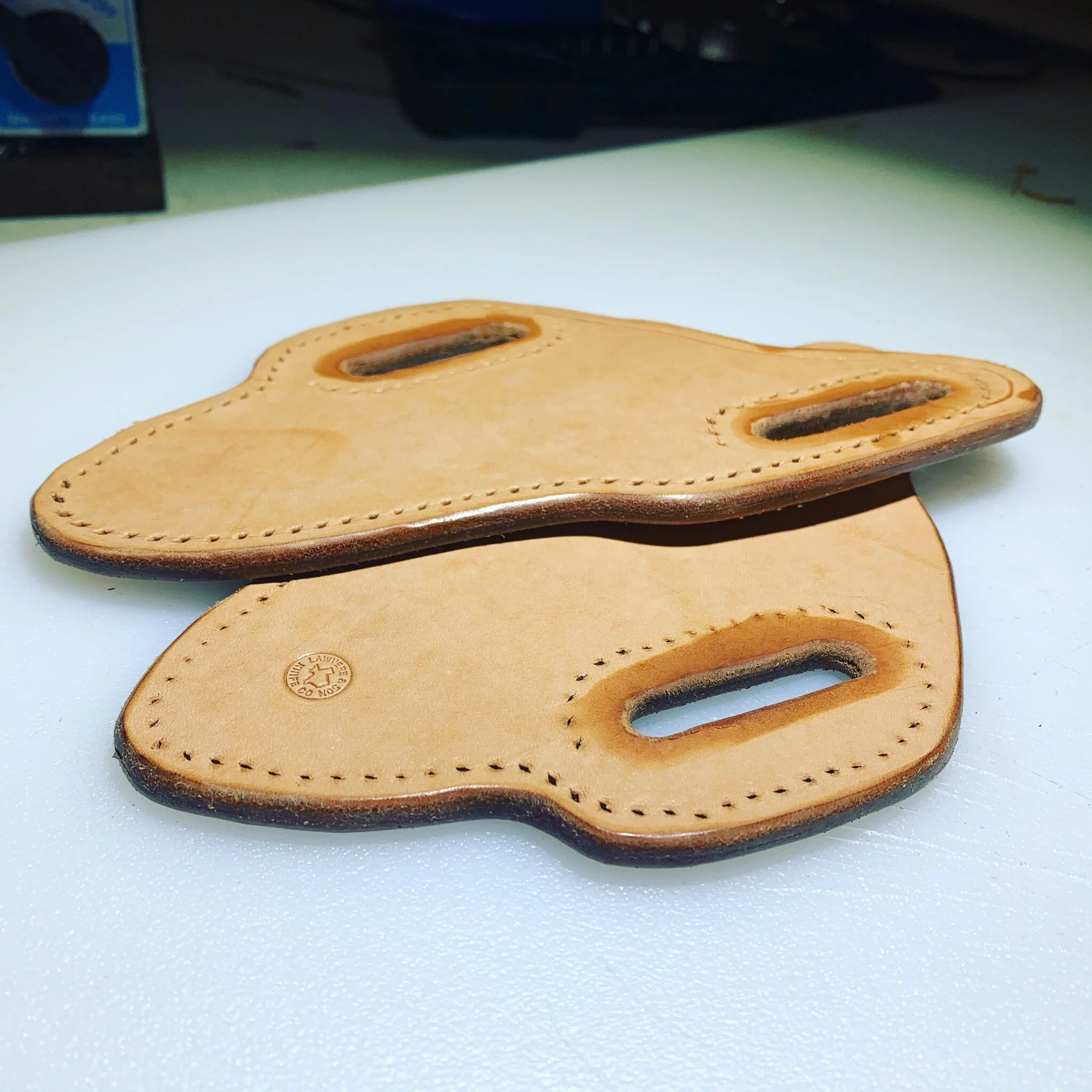 Making A 45 Degree Pancake Knife Sheath — Lawvere & Son Knife Co. inside Free Printable Leather Knife Sheath Patterns