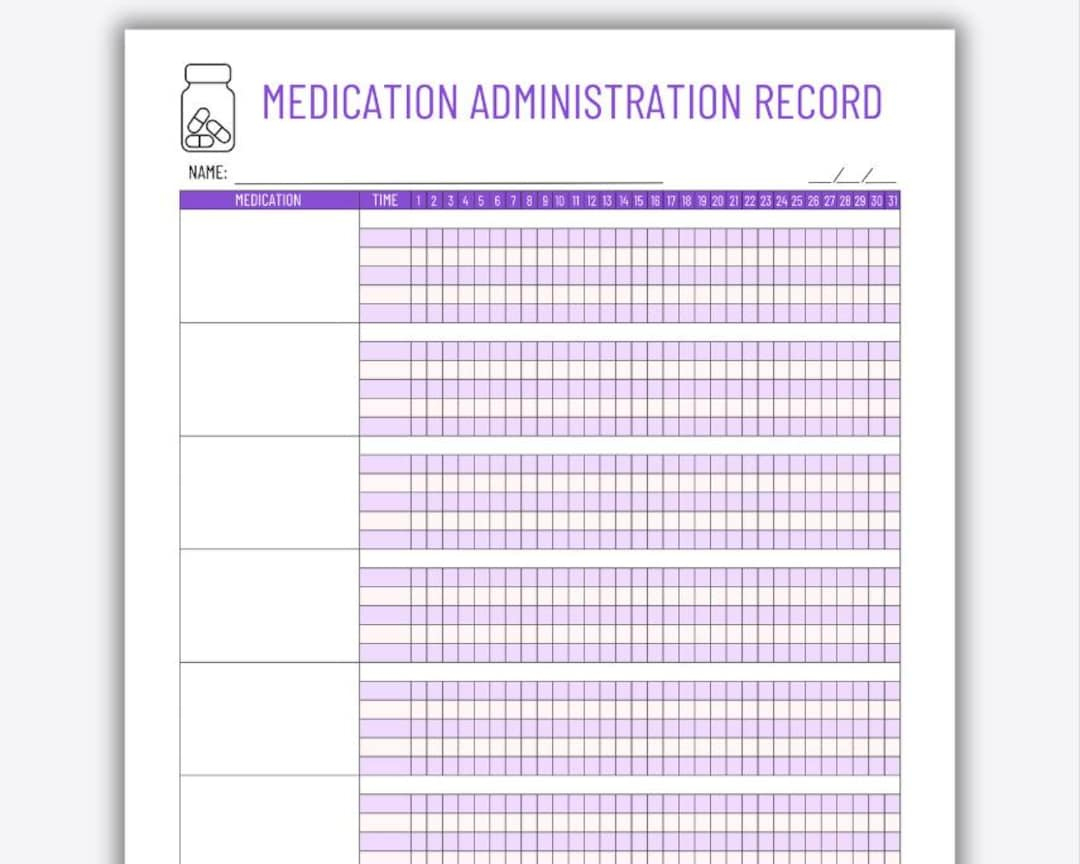 Mar | Dossier D'Administration Des Médicaments | Dossier Médical within Free Printable Medication Administration Record