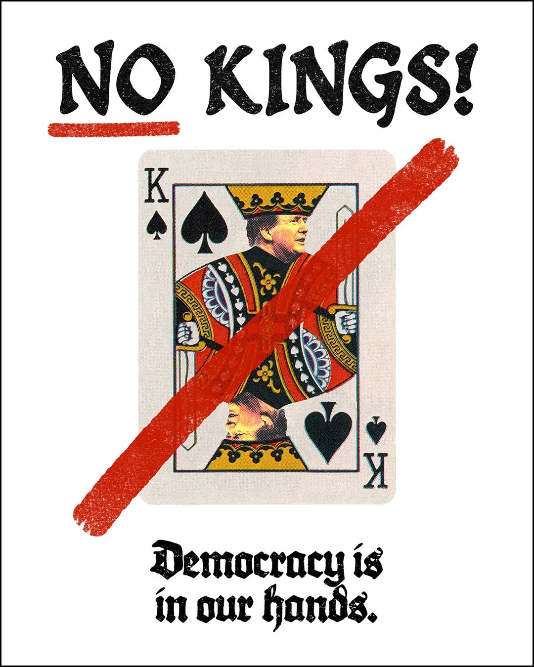 No Kings Downloadable Protest Art — Julia Walck inside No Kings Protest Signs Printable Free