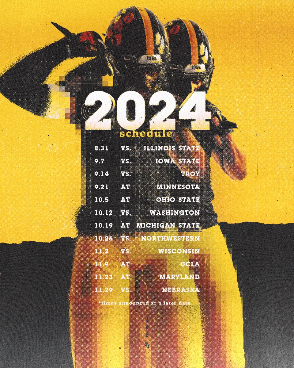Our 2024 Schedule Is Finalized‼️ For Real This Time #Hawkeyes with Iowa Hawkeye Football Schedule Printable