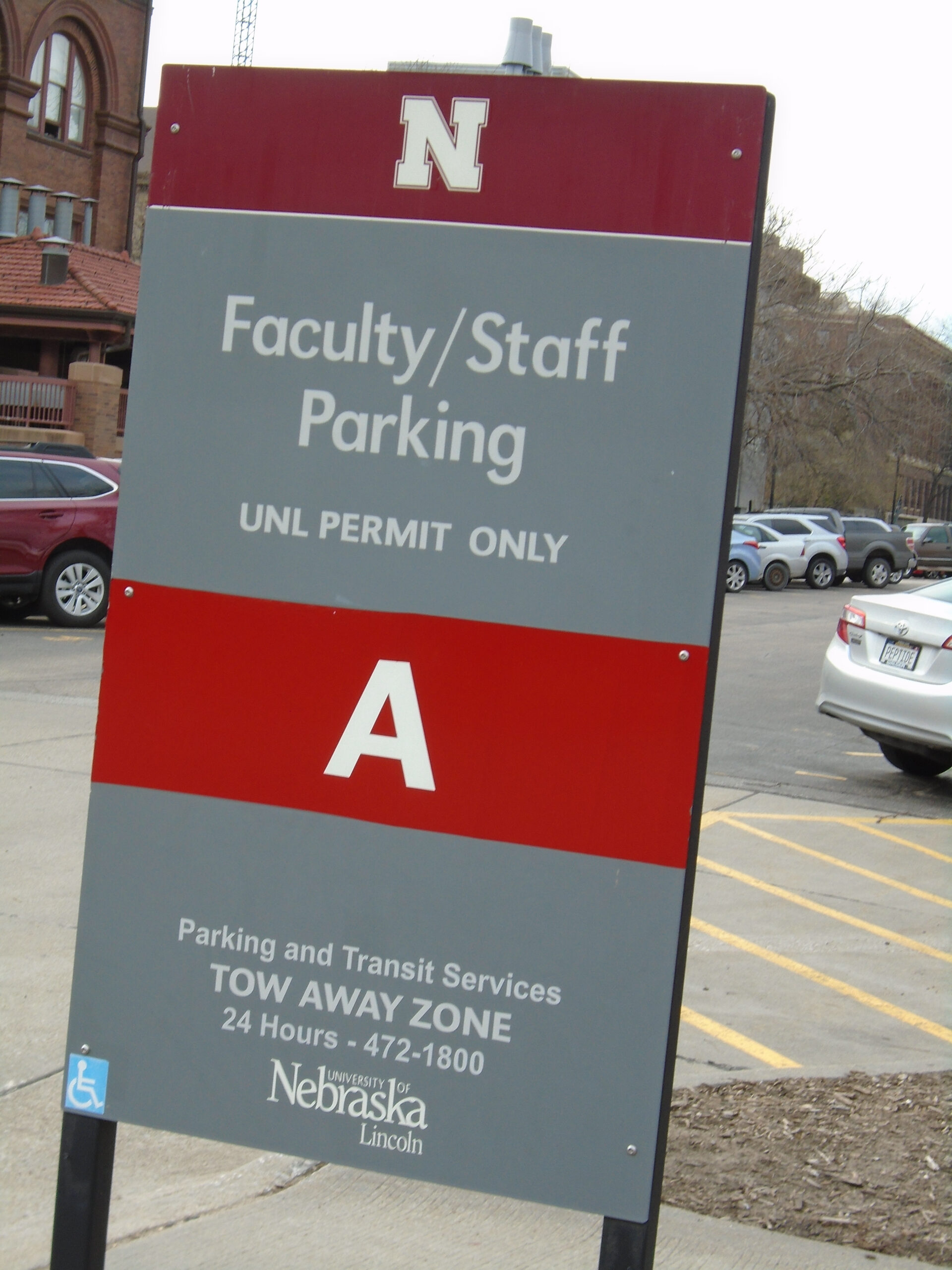 Permits Are Required For Vehicles Parked On Campus | Announce throughout In Transit Sign Printable Nebraska