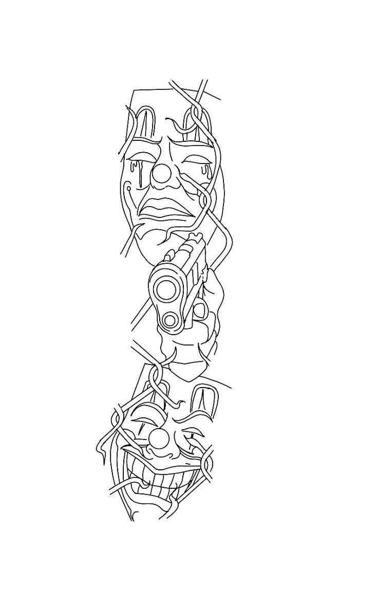 Pinhol On Tatuaje Friki | Tattoo Design Book, Arm Tattoos For inside Printable Gangster Tattoo Stencil Outline