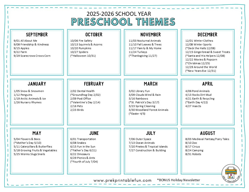 Preschool Lesson Plans - Pre-K Printable Fun pertaining to Free Printable Preschool Homeschool Curriculum