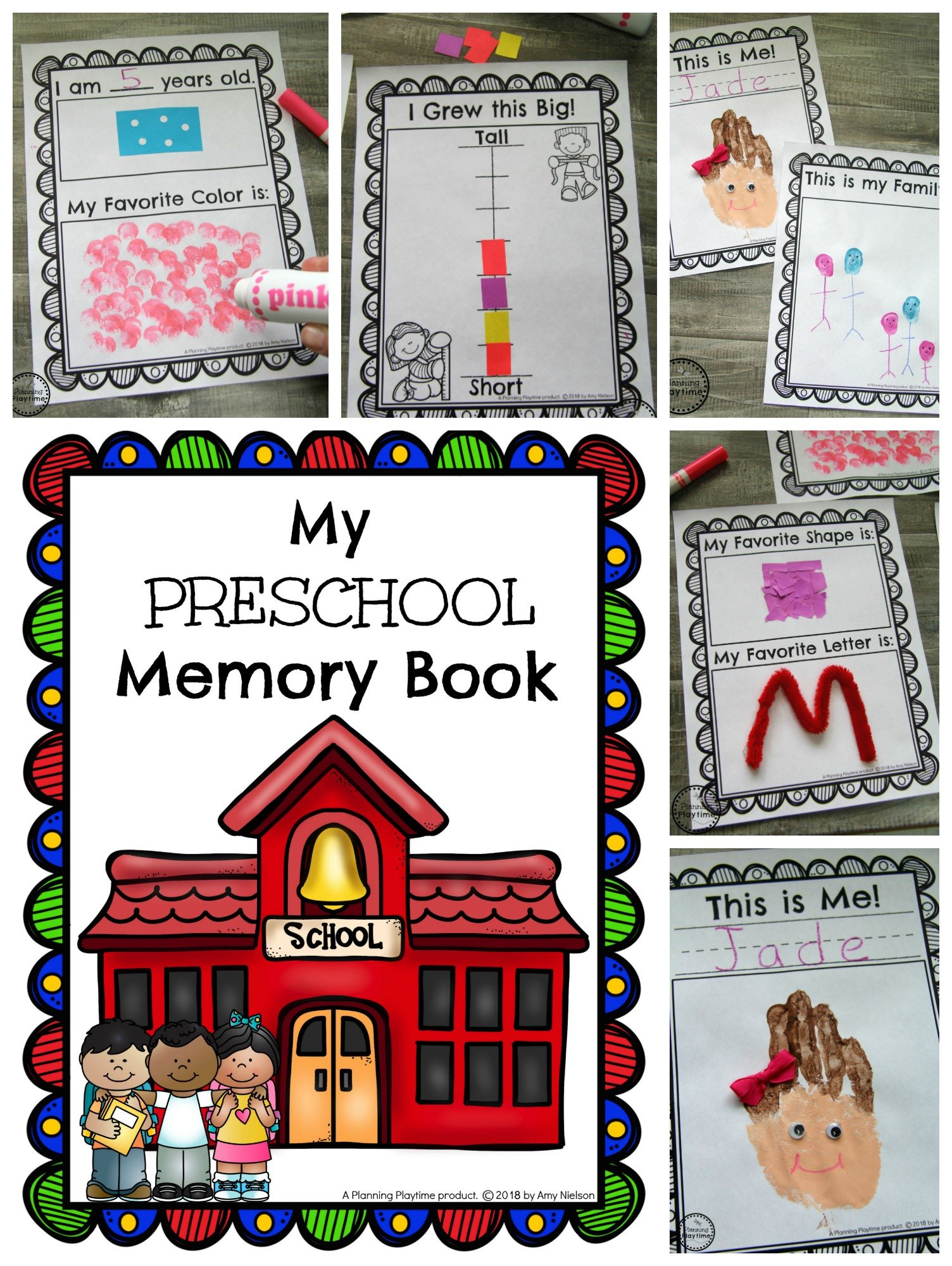 Preschool Memory Book - Planning Playtime within Preschool Memory Book Printable Free