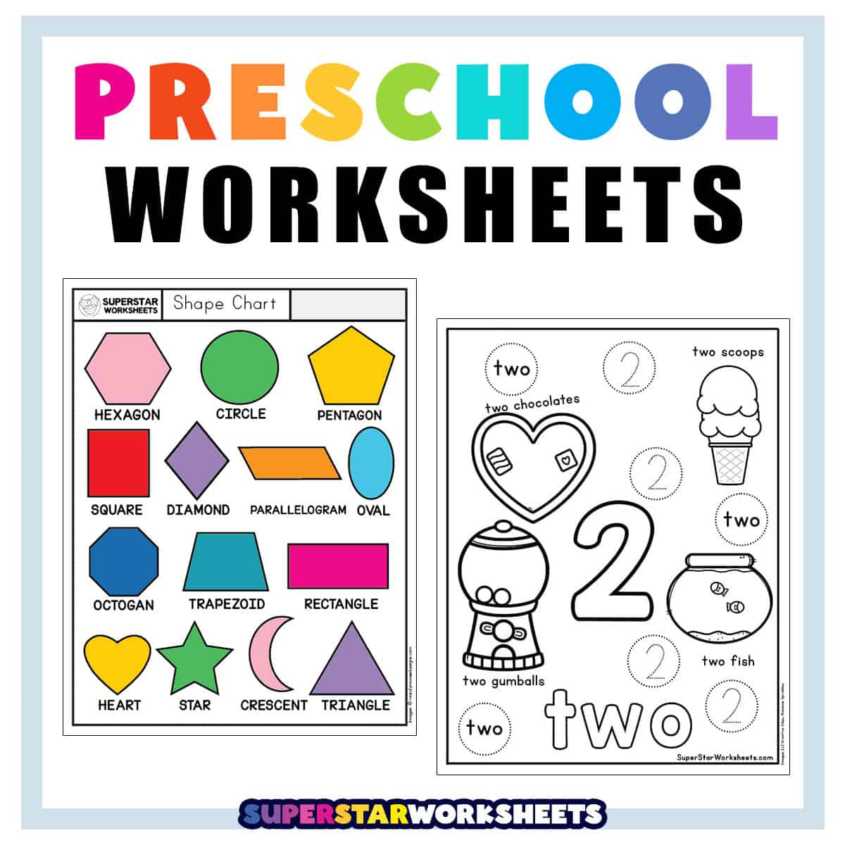 Preschool Worksheets - Superstar Worksheets with regard to Free Printable Preschool Activity Worksheets