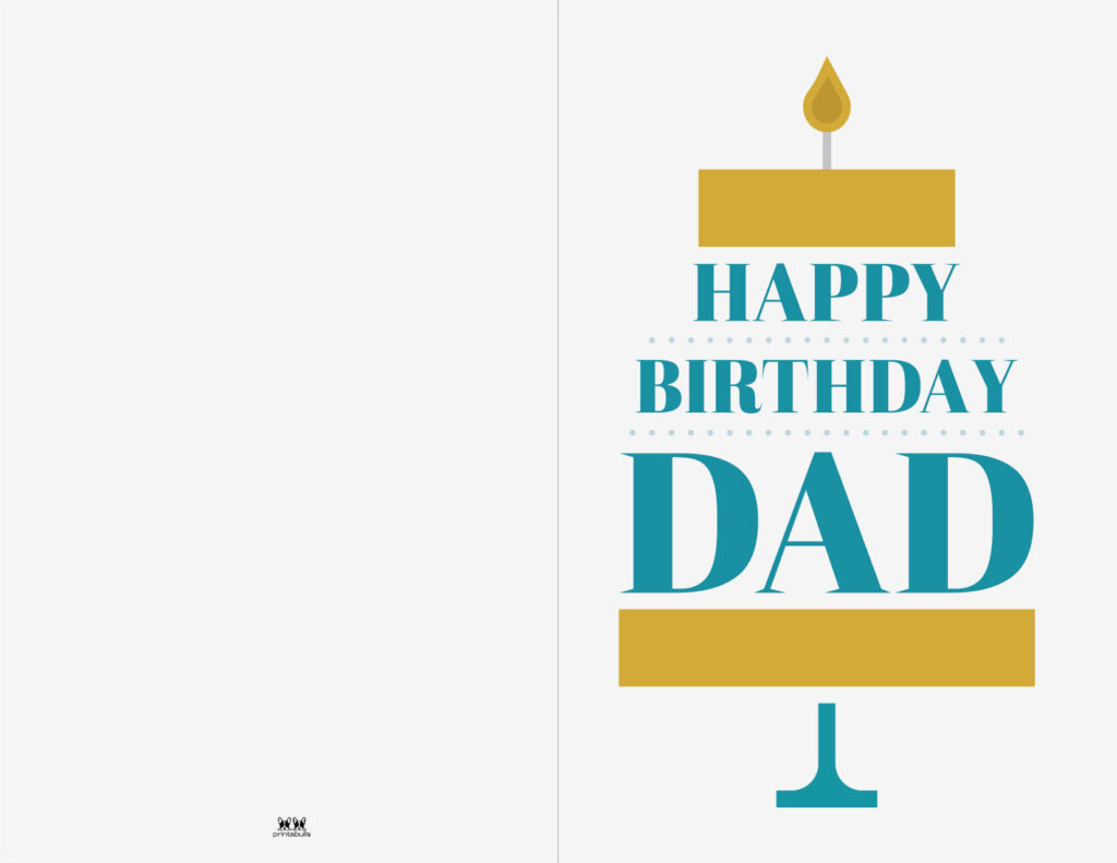 Printable Birthday Cards - 110 Free Birthday Cards | Printabulls with Printable Birthday Cards For Dad