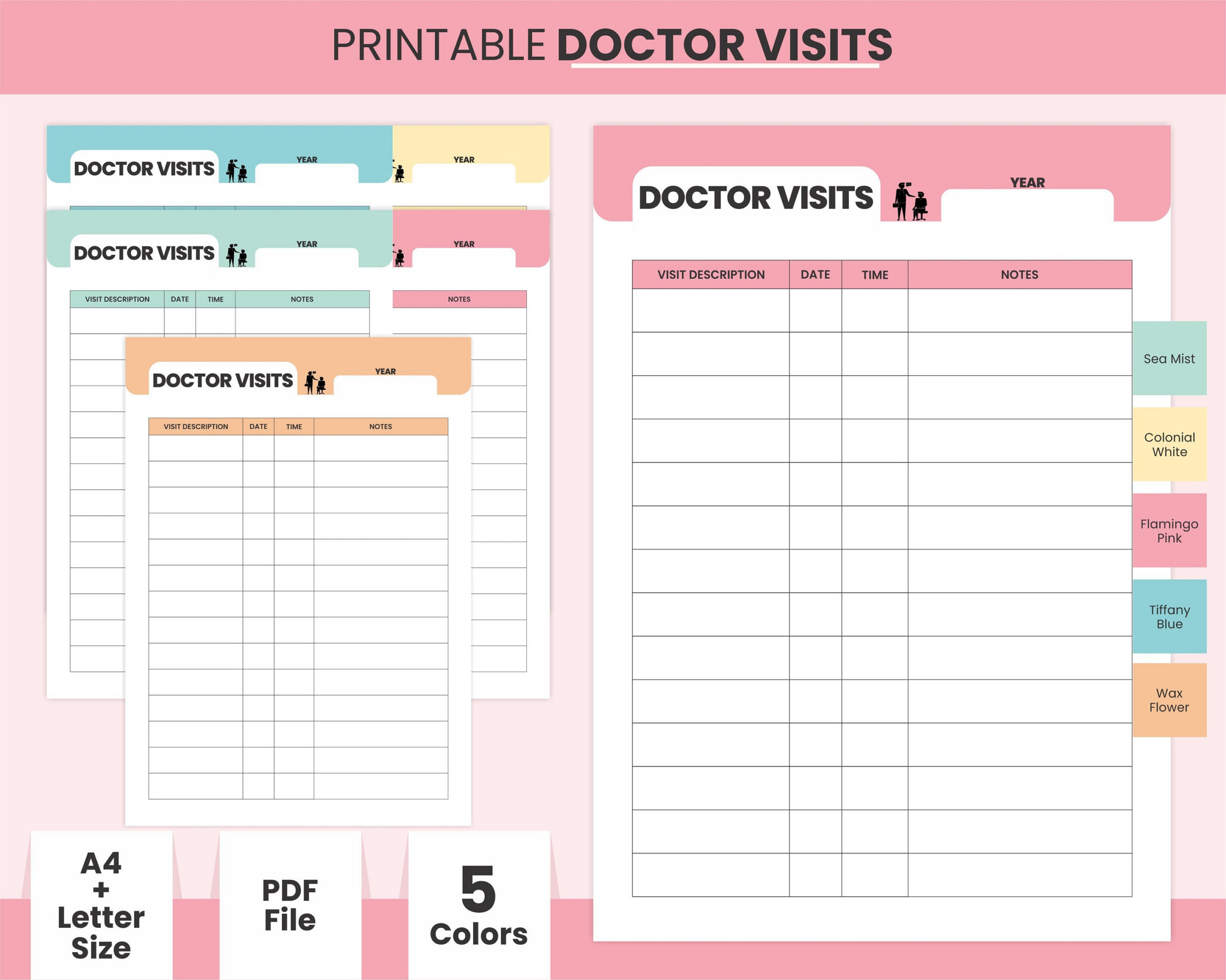 Printable Daily Doctor Visit Doctor Office Reception Doctor Visit with regard to Printable Doctor Visit Form Template