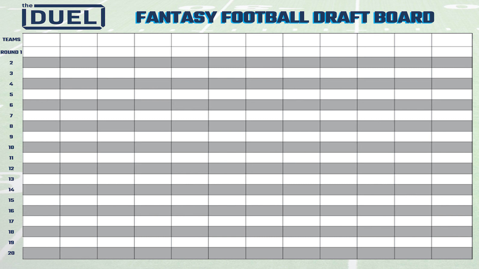 Printable Fantasy Football Draft Board For Your 2021 Draft pertaining to Printable Fantasy Football Draft Board