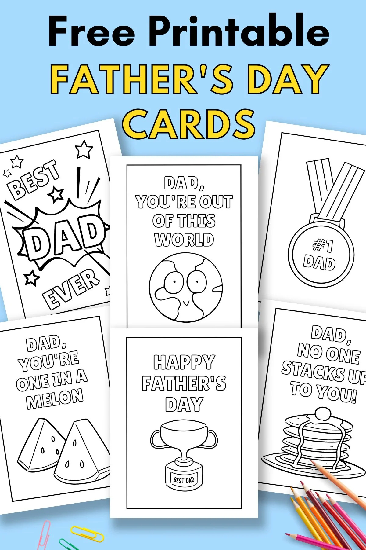 Printable Father'S Day Cards To Colour — Gathering Beauty pertaining to Printable Free Father'S Day Cards
