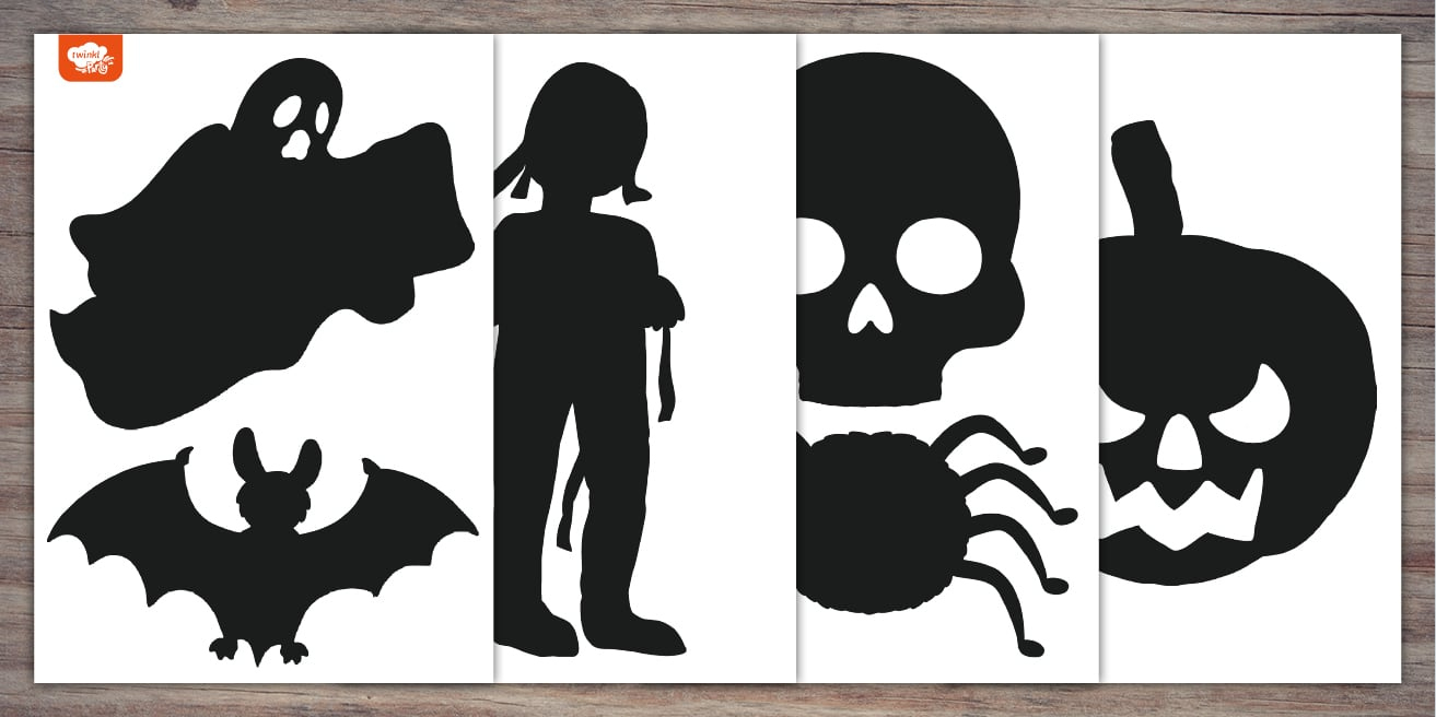 Printable Halloween Window Silhouettes | Twinkl Party with regard to Printable Halloween Window Silhouettes Template