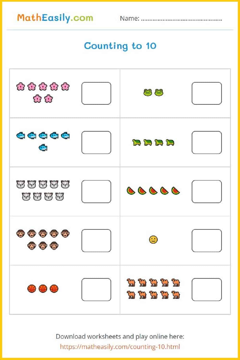 Printable Kindergarten Math Worksheets Pdf | Free Download with Free Printable Math Sheets For Preschoolers