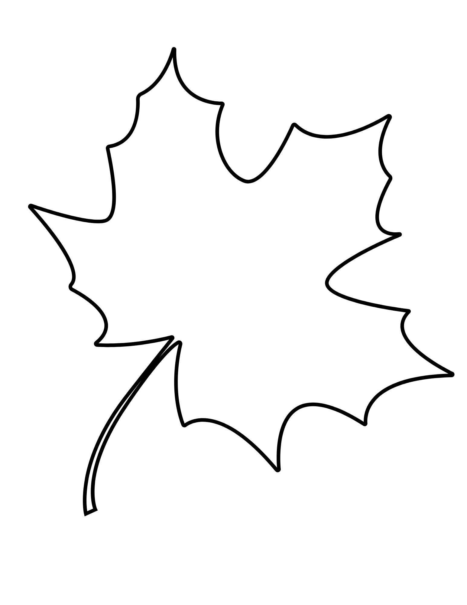 Printable Leaf Outline Templates - Crafty Morning within Fall Leaf Template Free Printable